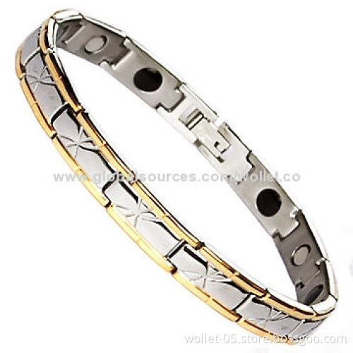 Gold-plated Stainless Steel Bracelet, Represents Trend of Fashionable, OEM/ODM Orders Welcomed